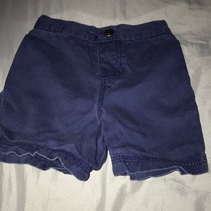 Deep blue baby boy shorts